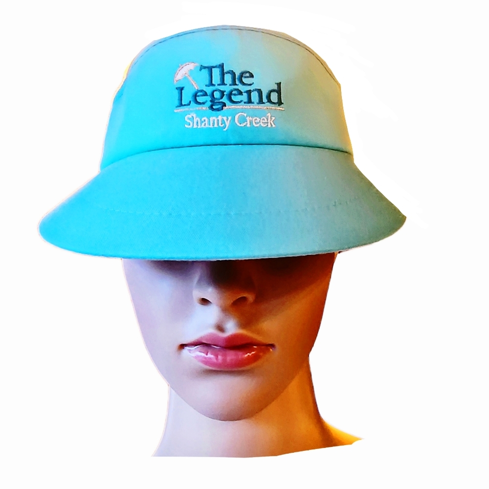Vintage 80s Golf Visor The Legend Golf Course at Shanty Creek Resort Michigan